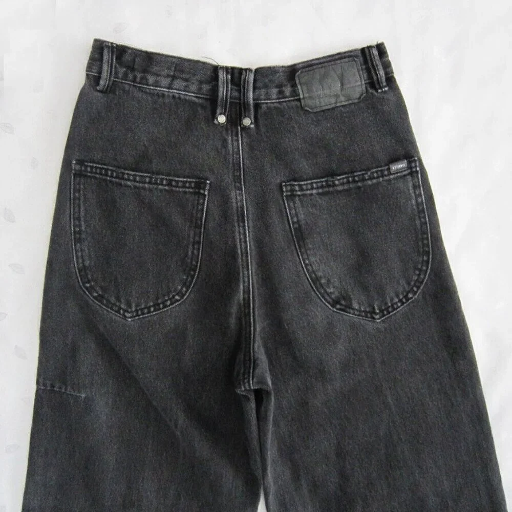 Thrills Canyon Jeans high-waisted wide leg black jeans size 26 - Picture 4 of 7